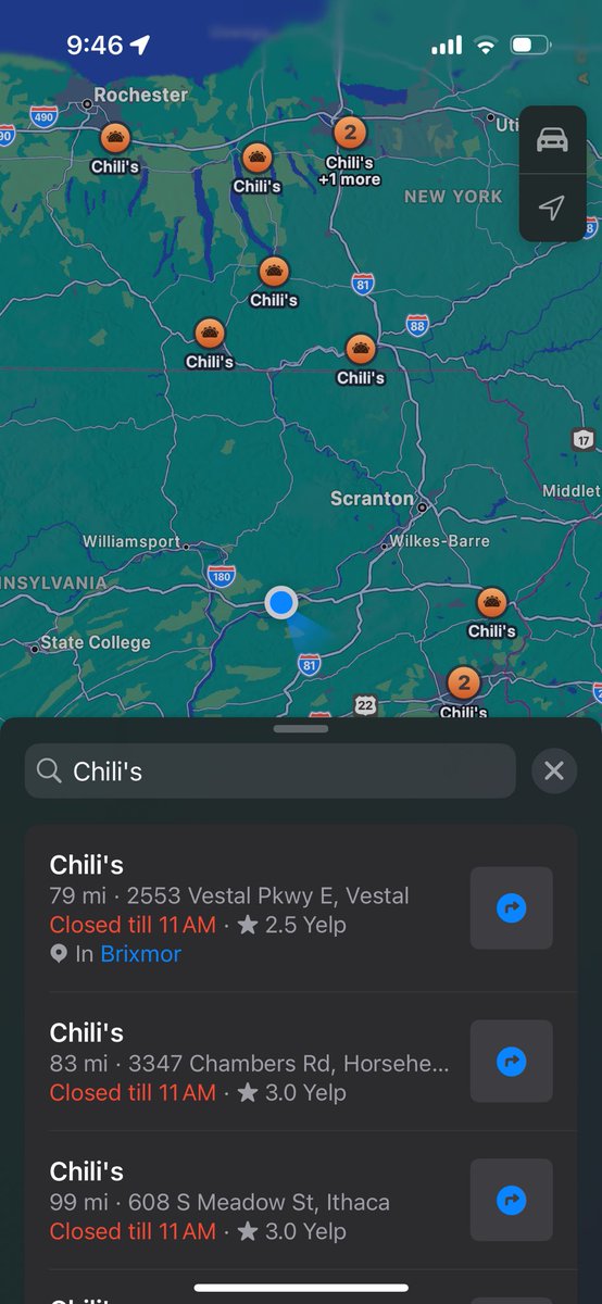 needing some honey chipotle crispers and marg so bad i’m about to hop in my car and drive 80 miles <a href="/Chilis/">Chili's Grill & Bar</a>