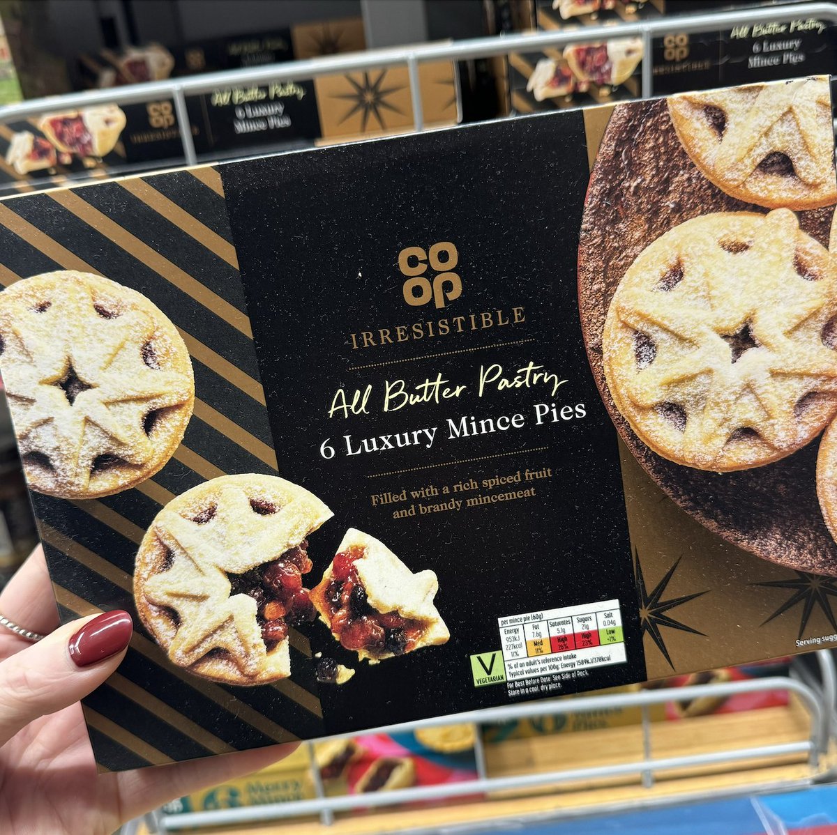So excited to see the delicious <a href="/coopuk/">Co-op</a> Irresistible mince pies back again for Christmas 😍
Available now online or in your local Co-op store.