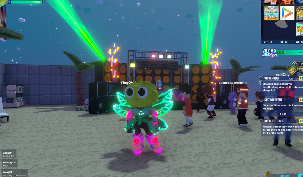 BinkyBoosky's tweet photo. Catching some sun 🌞 in the Hungama experience in @TheSandboxGame. Come party! 🎉 @Bollyhungama https://t.co/rsgu7wHRDR #TheSandbox #AlphaSeason4 #AS4SocialChallenge https://t.co/8BmD073LYI