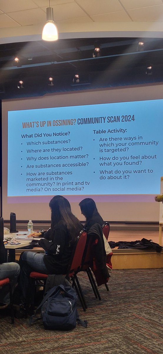 Olaculture's tweet photo. #Youth2Youth #LeadershipCon Against #SubstanceAbuse relating their OssiningComScan @MrsMingoAP_OHS @Olaculture @OssiningSchools @OHS_AP_MsQ @OHS_AP_MsQ @KimberlyMauri10 @Mary_FoxAlter #OssiningOPL https://t.co/XhHzPFabRt