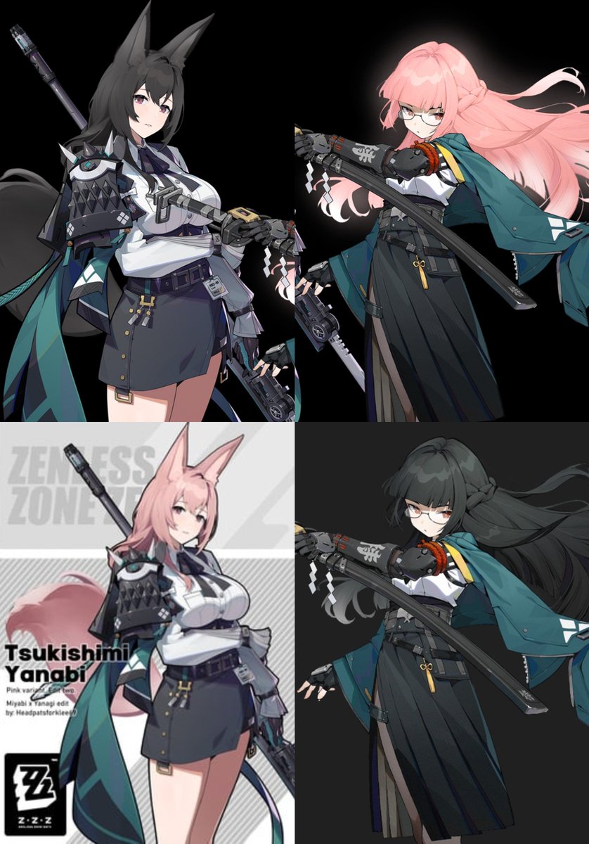 What Miyabi would look like if she were the one with the glasses