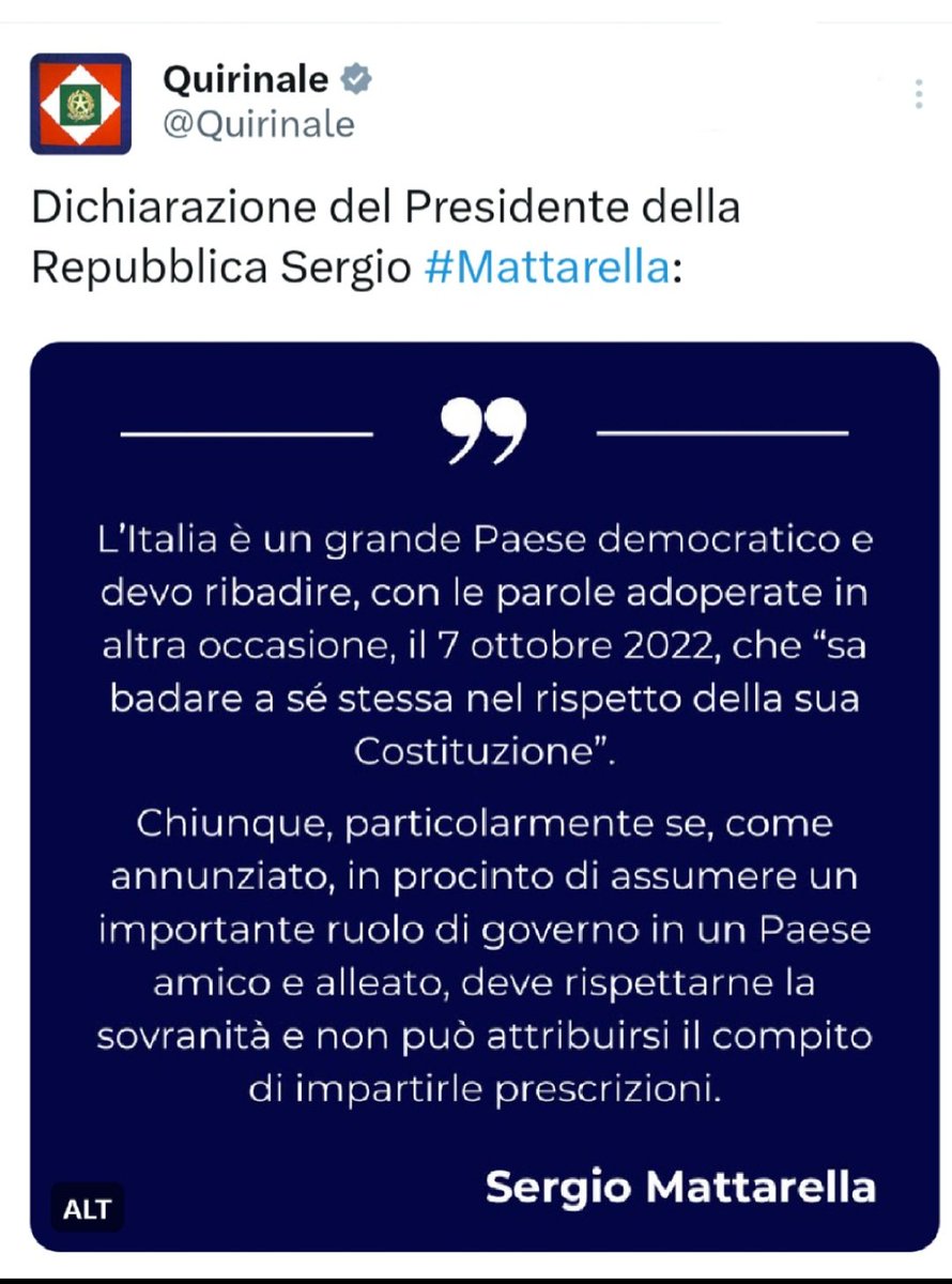 Barbara7115's tweet photo. #SergioMattarella https://t.co/KUHDvFkILz