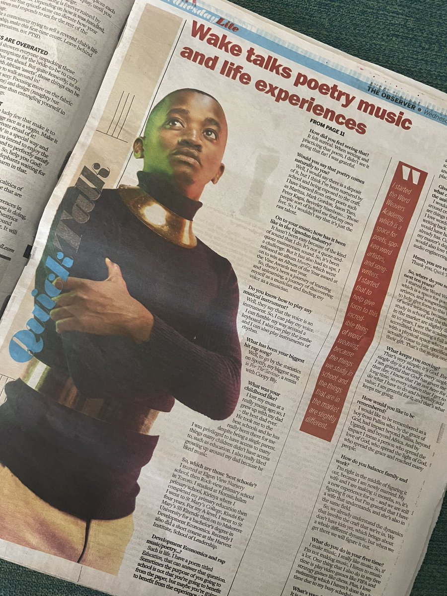 wake_256's tweet photo. So I observed something about today’s news paper…

@NsubugaTimothy5 had a lot to say about the Pallisa Boy

#mwanaweika #wordsofwake #observerug https://t.co/xhipi1Bq6s