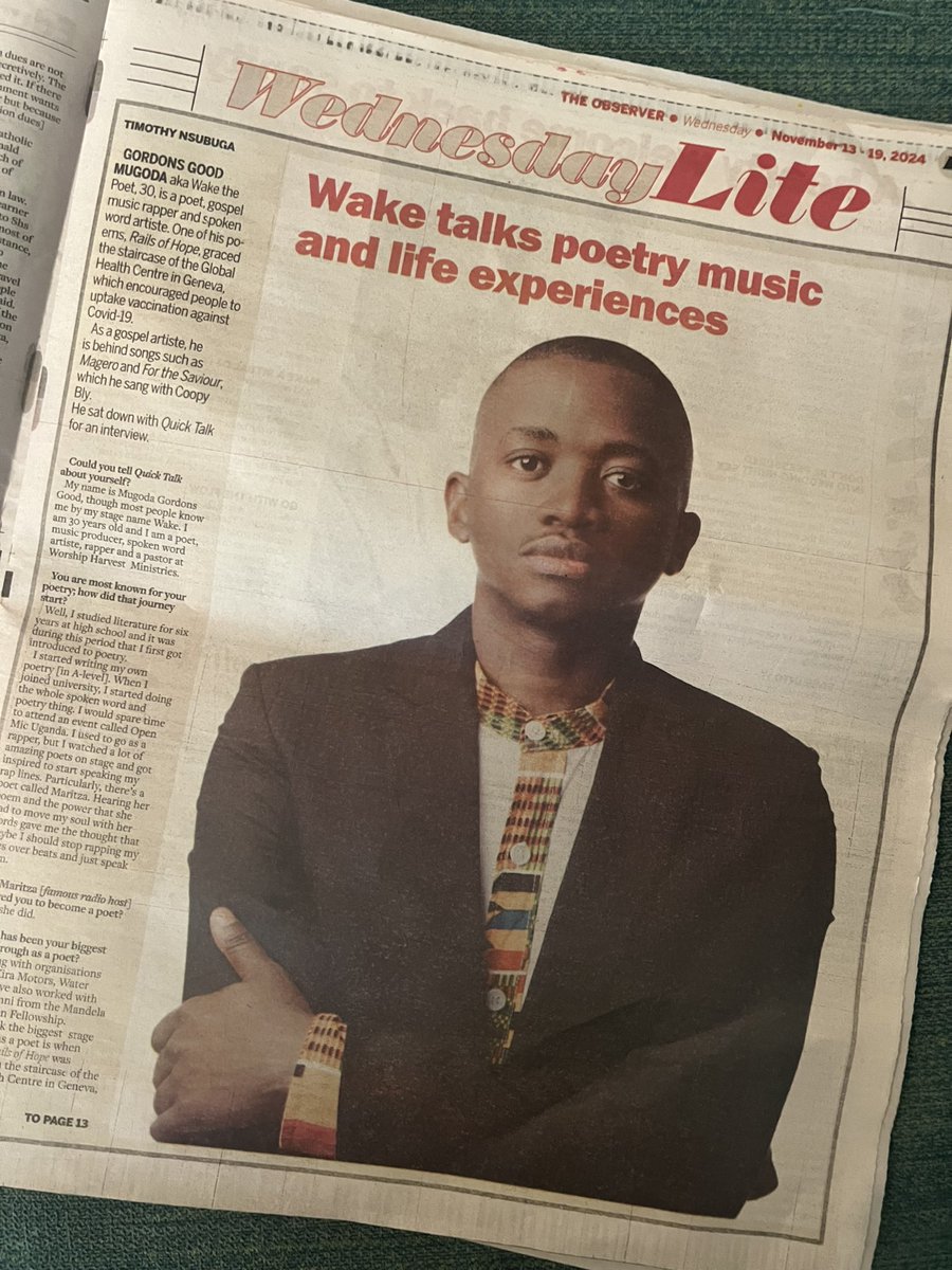 wake_256's tweet photo. So I observed something about today’s news paper…

@NsubugaTimothy5 had a lot to say about the Pallisa Boy

#mwanaweika #wordsofwake #observerug https://t.co/xhipi1Bq6s