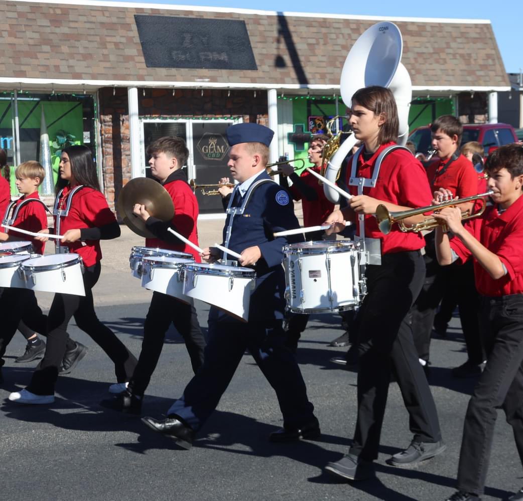 Bridget Troxel Peck (@btroxel311) on Twitter photo AJ and the <a href="/BluffsMSBand/">Bluffs MS Band</a> were outstanding in the Veterans Day Parade this week! Bonus: the AFJROTC kids looked sharp in their uniforms! 🐾 🥁 🇺🇸 ❤️🤍🖤 AJ and the <a href="/BluffsMSBand/">Bluffs MS Band</a> were outstanding in the Veterans Day Parade this week! Bonus: the AFJROTC kids looked sharp in their uniforms! 🐾 🥁 🇺🇸 ❤️🤍🖤