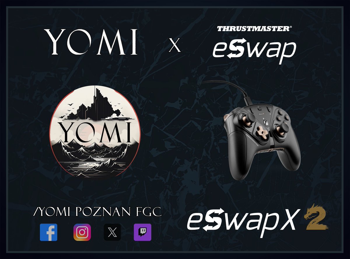 YOMI | Poznań Fighting Games Community (@yomipoznanfgc) on Twitter photo Warriors!
We want to remind you that 07.12.2024 we are giving you an oppurtunity to fight in the Tekken European Cup tournament in Poznań, and...
We are (again!❤️) extremely happy to announce our partnership with <a href="/TMEswap/">ESWAP by Thrustmaster</a>! 1/3 Warriors!
We want to remind you that 07.12.2024 we are giving you an oppurtunity to fight in the Tekken European Cup tournament in Poznań, and...
We are (again!❤️) extremely happy to announce our partnership with <a href="/TMEswap/">ESWAP by Thrustmaster</a>! 1/3