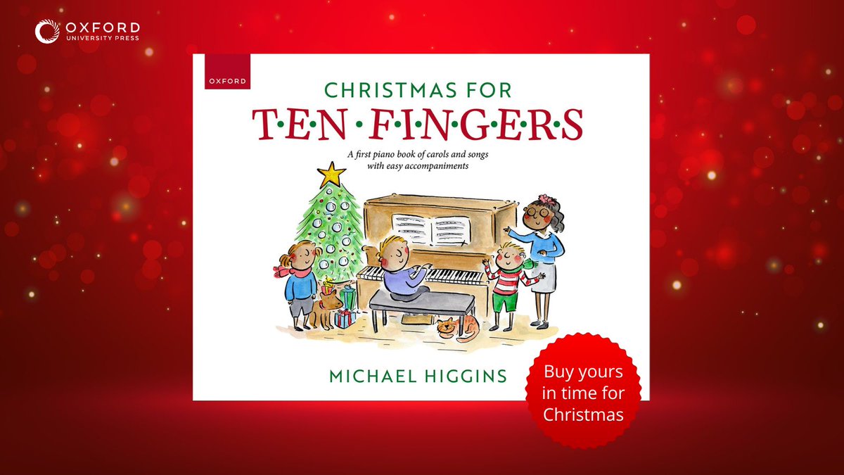 OUPMusic's tweet photo. 'Christmas for Ten Fingers' is here! Aimed at beginners, the latest addition to the 'Tunes for Ten Fingers' series is packed full of festive favourites. 🎄

Why not explore more on our website? 

https://t.co/FHyStduLWW https://t.co/QHjUD1zG9p