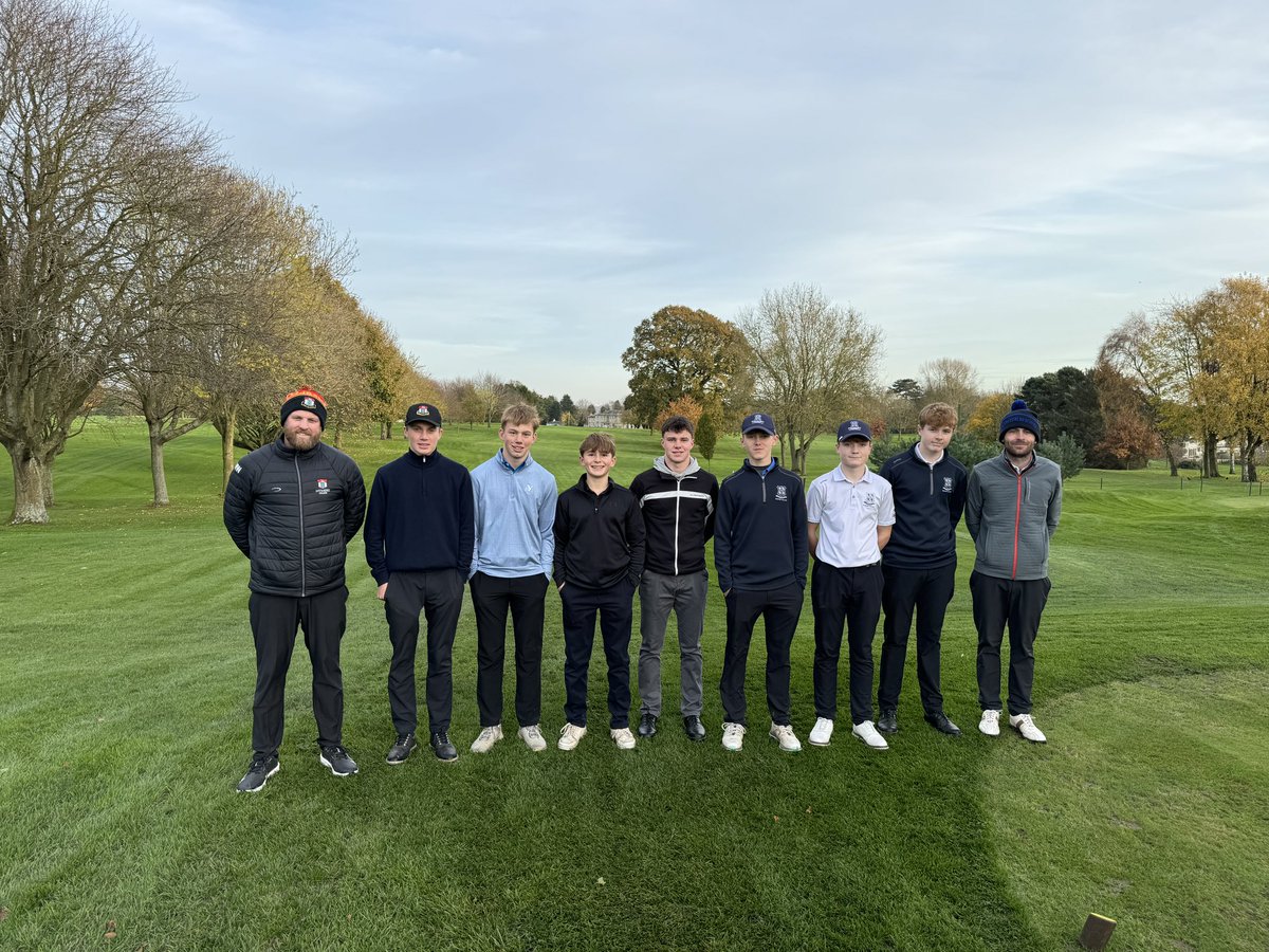 HymersSport's tweet photo. Second round of the @schoolsgolf against @GolfWorksop and we are into a playoff hole Charlie v Oli back up the 1st…Tom lost, Max won #hymersgolf https://t.co/Gdooe5m9rp