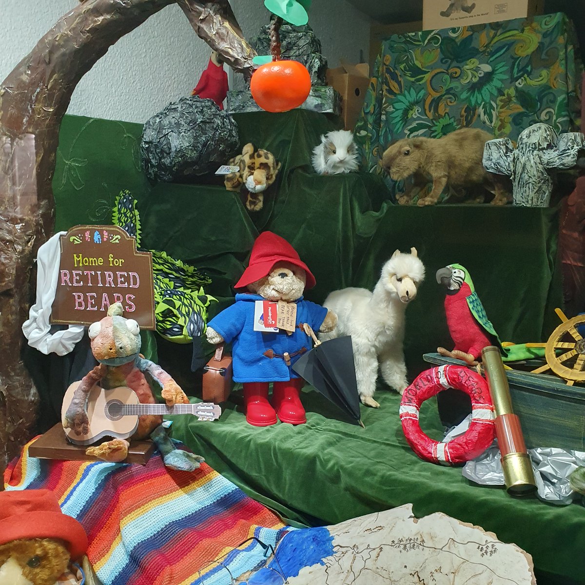 We have entered into <a href="/Rainbowdesigns1/">RAINBOW DESIGNS</a>  Paddington in Peru Window Competition but we decided to dedicate two of our windows to Paddington.

Here is our Peru themed window.

#WorldOfBears #paddingtonbear #PaddingtoninPeru #elevenseshour