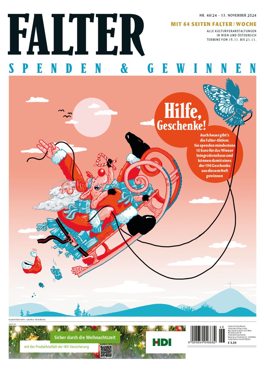 falter_at's tweet image. Juhuuuu, es gibt wieder unsere Spendentombola hilfegeschenke.at zugunsten des @Integrationsha! 🎁

Ersteigert Lose um je 10€ und wählt aus knapp 200 Produkten aus oder lasst euch überraschen – mit etwas Glück gewinnt ihr und tut gleichzeitig Gutes! 1/