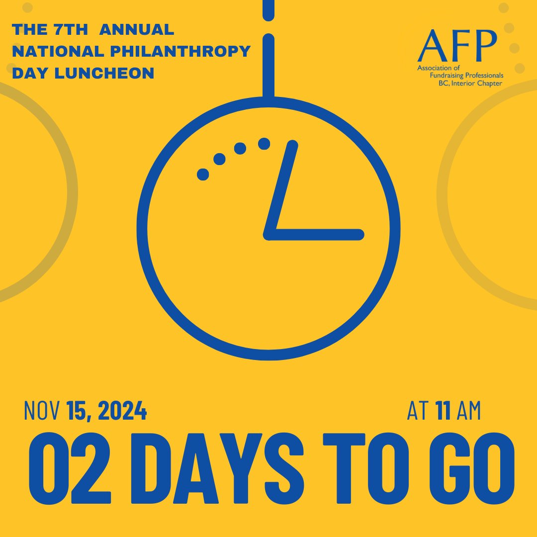 AFPInteriorBC's tweet photo. We’re just 2 days away from National Philanthropy Day! 🎉 Along with honouring the incredible impact of philanthropy, attendees will have a chance to win a fabulous giveaway: a two-night stay at A Vista Villa Bed &amp; Breakfast, with a charcuterie board and a bottle of wine! 🍷🍇 https://t.co/zI2FSfbhNE
