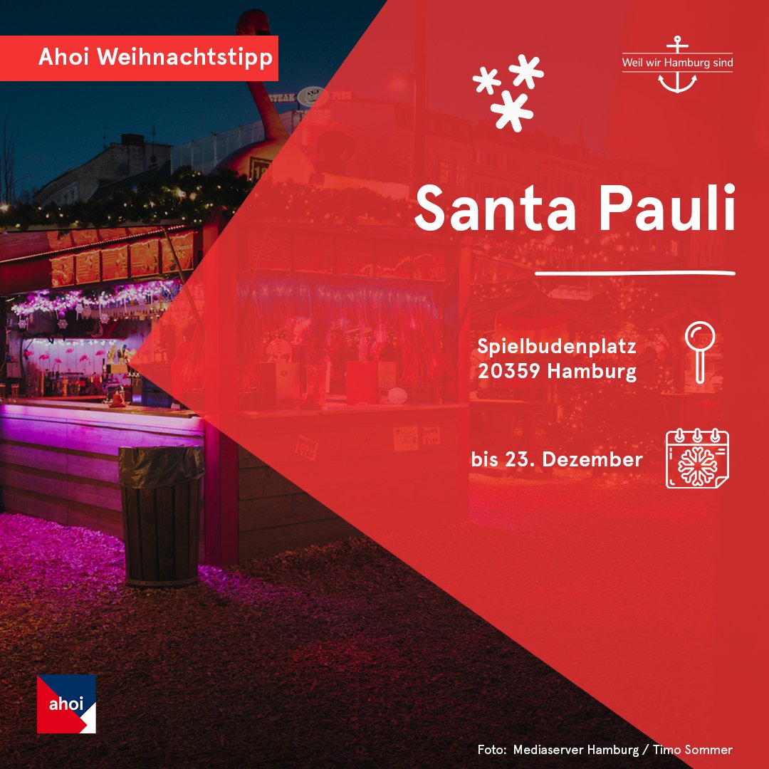 🎅 Ho ho ho, Hamburgs sündigster Weihnachtsmarkt ist zurück! 🎄 SANTA PAULI vereint Tradition &amp; Kiez-Vibes: Freut euch auf Live-Musik 🎶, kultige Drinks 🍹 und eure eigene Glühweinmischung in der Glühweinapotheke! 🍷✨ Mehr Infos 👉 hamburg-tourism.de/sehen-erleben/…
