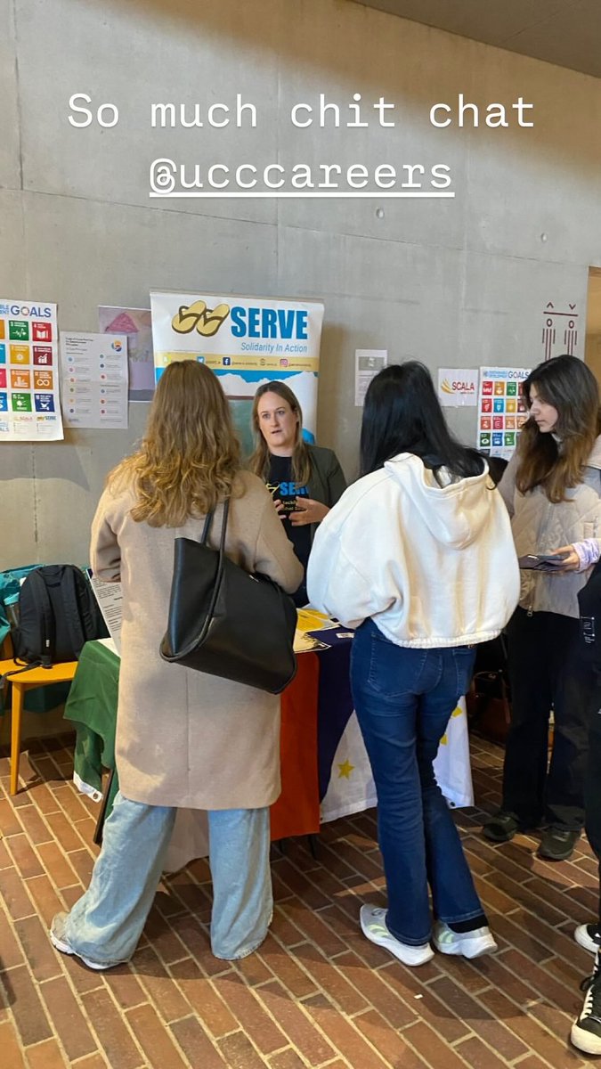 Great to be chatting today with many students at <a href="/CareersUCC/">UCC Career Services</a> Fair!