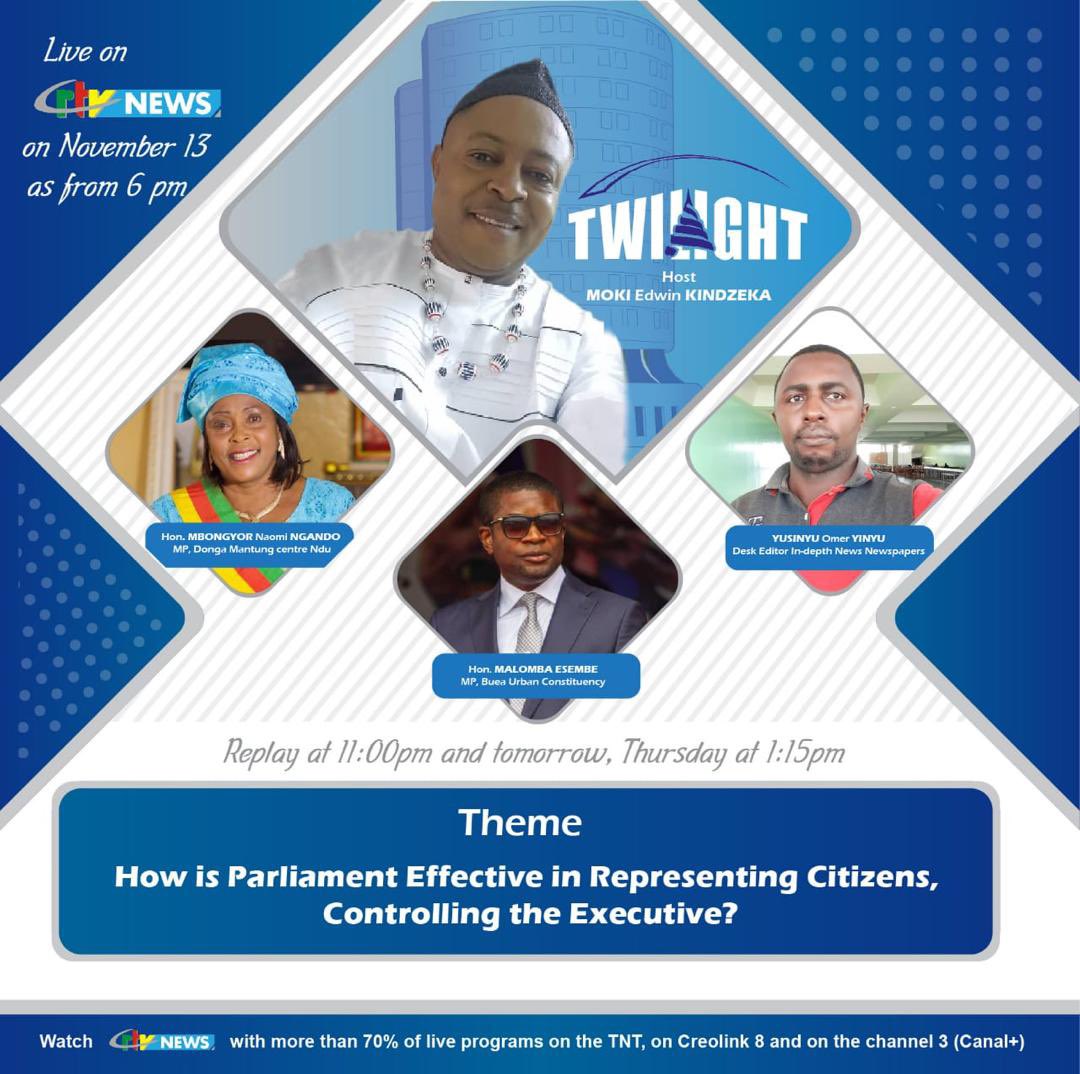📺 Tune in alert! I’ll be on Twilight, CRTV News at 6pm today 13 Nov. 2024 to talk about my experiences as a people’s representative and the important issues I am working on. #NaWeWe