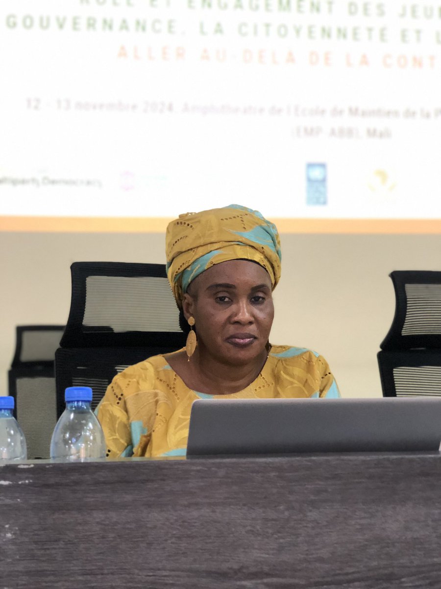 [Forum Régional des Jeunes]

« Je lance un appel aux autorités ,de soutenir les initiatives qui autonomisent les femmes » Mme Gnagna Sene <a href="/wanepmali/">WANEP-MALI 🇲🇱</a> 

#forumdelajeunesse #bamako2024 #powerofdialogue
