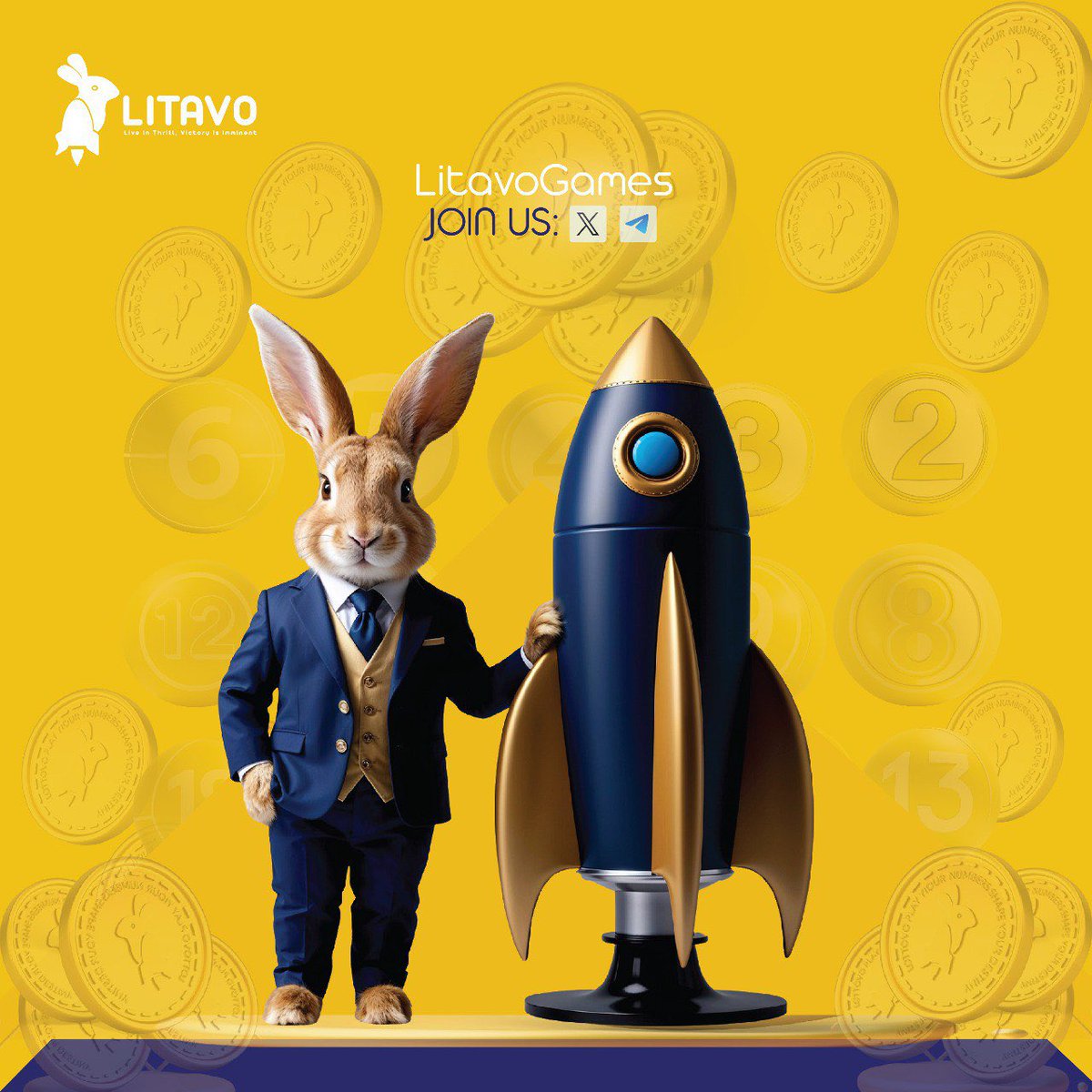 Crypto is Booming and #LitavoGames will join the party 🎉 soon. 🐰 🚀 To  the moon 🌖