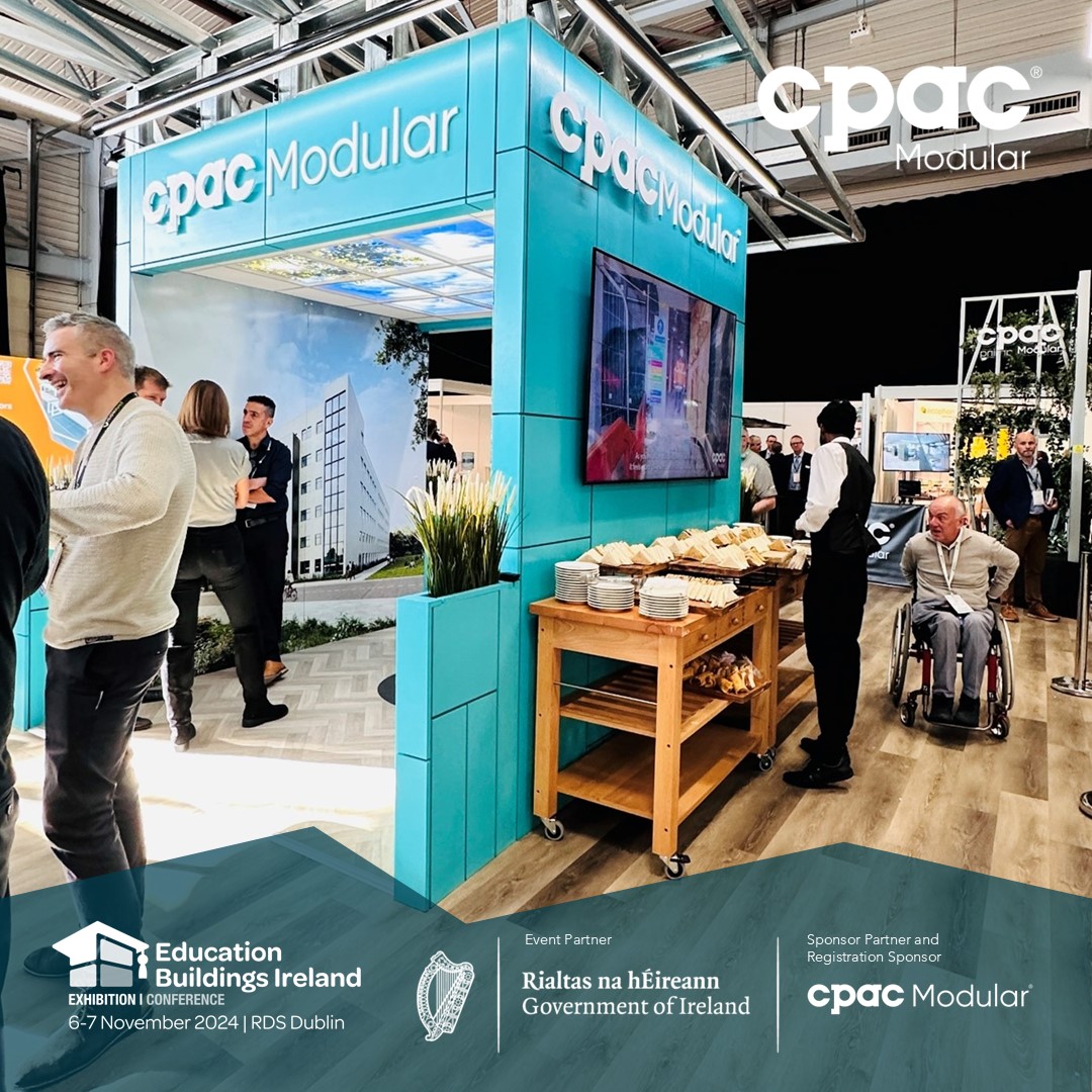 Cpac_Modular's tweet image. A gathering took place!
 
Our stand was designed to be an open and welcoming space with a relaxed vibe which we reinforced with great coffee, delicious croissants, and lunch on both days provided by CPAC Modular for Public Delegates and invited guests.
 #educationbuildingsireland