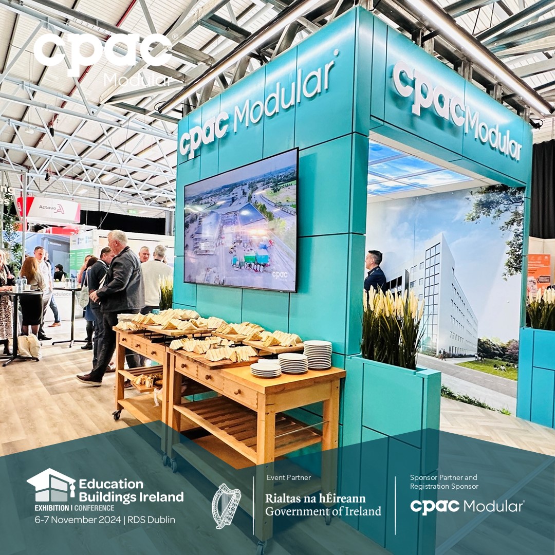 Cpac_Modular's tweet image. A gathering took place!
 
Our stand was designed to be an open and welcoming space with a relaxed vibe which we reinforced with great coffee, delicious croissants, and lunch on both days provided by CPAC Modular for Public Delegates and invited guests.
 #educationbuildingsireland