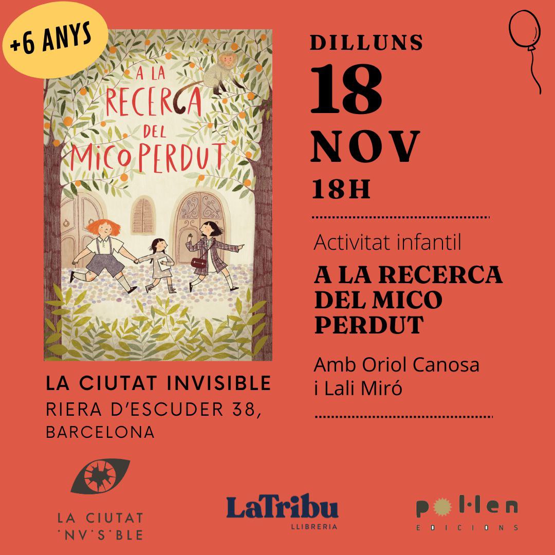 Mar Carrera Vendrell (@carrera_mar) on Twitter photo De vila a vila! Dilluns 18 de novembre a la casa d'idees i llibres <a href="/ciutatinvisible/">LA CIUTAT INVISIBLE</a> activitat per a públic familiar fruit d'una bonica coedició entre <a href="/tribullibreria/">La Tribu Llibreria</a> i <a href="/pol_lenedicions/">pol·len edicions</a> Amb les persones que han creat aquesta bonica aventura sobre l'amistat <a href="/OriolCanosa/">Oriol Canosa</a> <a href="/lalimiro/">Lali Miró</a> De vila a vila! Dilluns 18 de novembre a la casa d'idees i llibres <a href="/ciutatinvisible/">LA CIUTAT INVISIBLE</a> activitat per a públic familiar fruit d'una bonica coedició entre <a href="/tribullibreria/">La Tribu Llibreria</a> i <a href="/pol_lenedicions/">pol·len edicions</a> Amb les persones que han creat aquesta bonica aventura sobre l'amistat <a href="/OriolCanosa/">Oriol Canosa</a> <a href="/lalimiro/">Lali Miró</a>