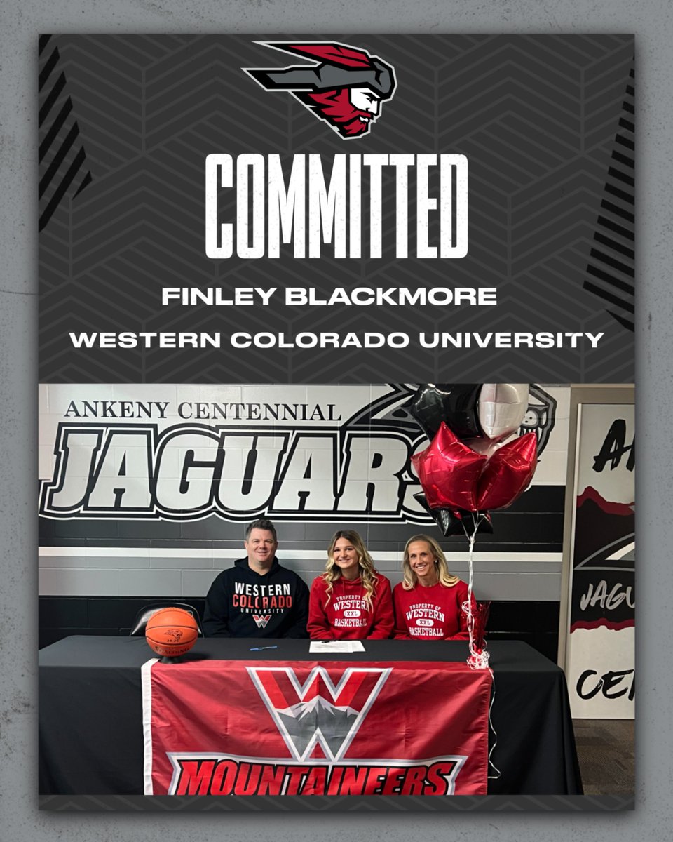 Congratulations to <a href="/ACHSGBBALL/">Ankeny Centennial Girls Basketball</a> player <a href="/fblackmore14/">: finley blackmore</a> on signing with <a href="/westerncowbb/">Western Colorado WBB</a> to continue her academic and athletic career.