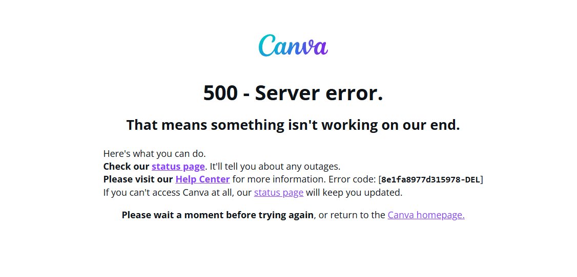 VinitMalaviya1's tweet photo. yours too? #canva #canvadown https://t.co/y5ek5VmB0C