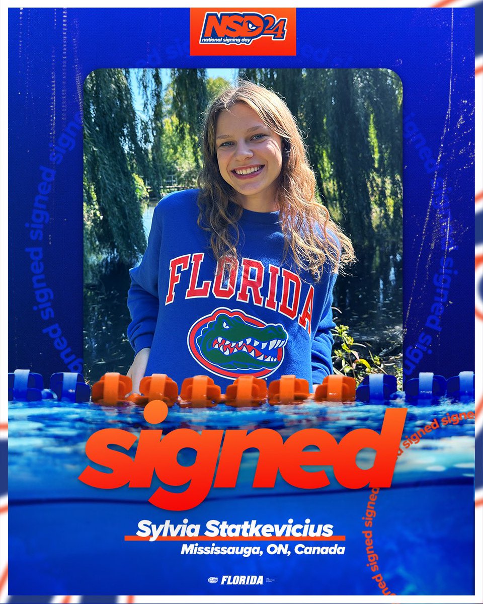 GatorsSwimDv's tweet photo. Officially a Gator 🐊 

Welcome to Gator Nation, Sylvia! 

#GoGators https://t.co/XC0KzuBEPv
