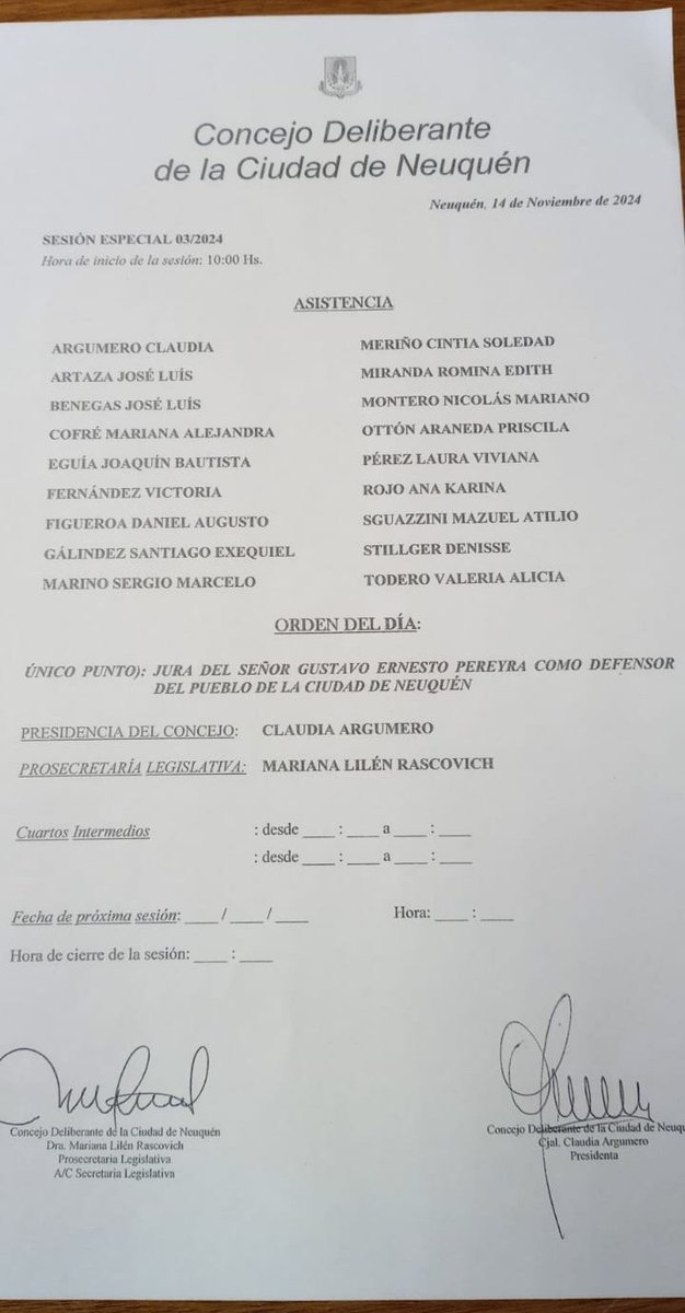 #Ahora El ex Subsecretario de Seguridad Gustavo Pereyra jurará mañana como el nuevo Defensor del Pueblo de Neuquén.