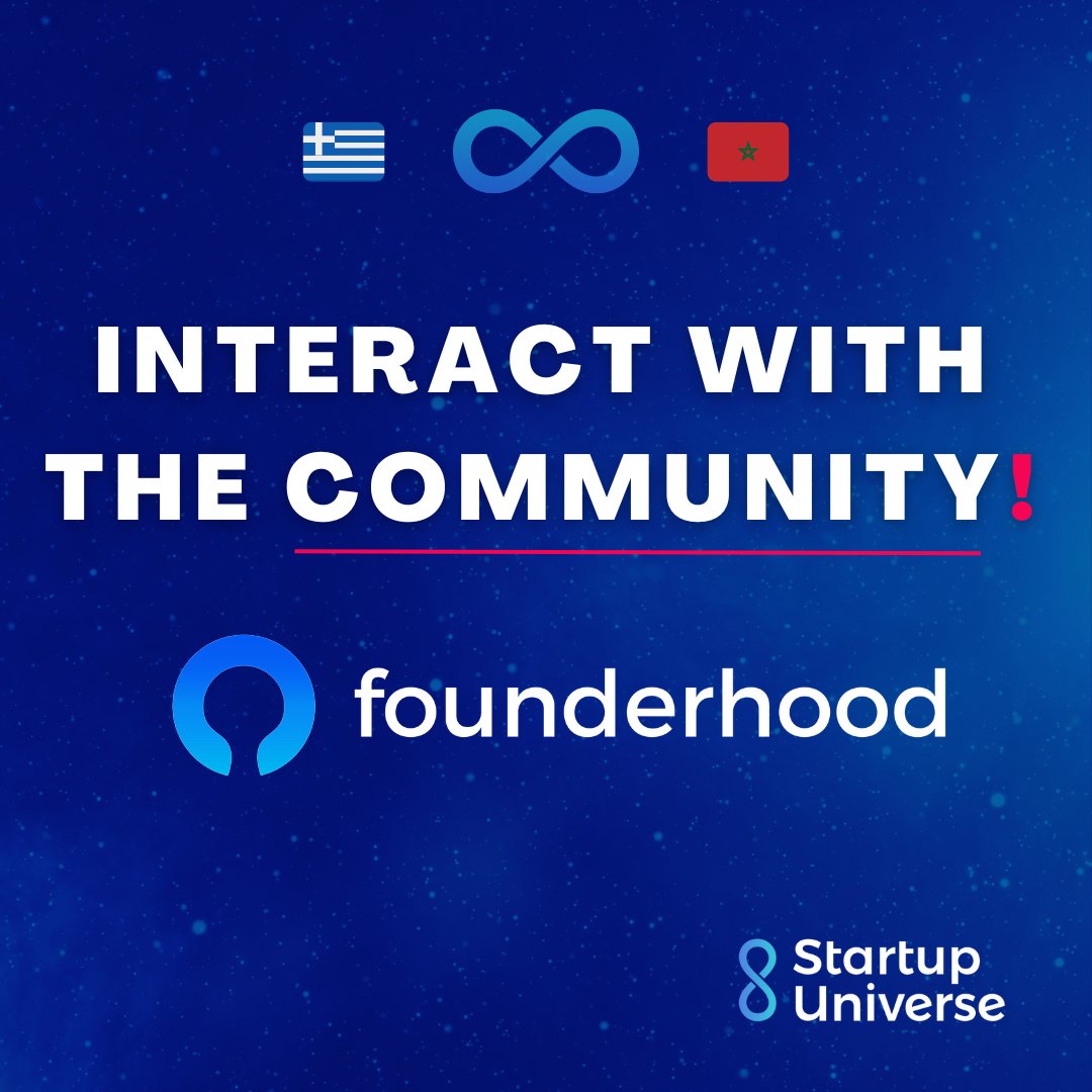 Startup Universe (@startupunivers) on Twitter photo ๐ Thanks to our platform provider, <a href="/thefounderhood/">Founderhood</a>, we possess the tools to establish an online #community where participants can connect and converse while building #connections with fellow participants and industry experts.
๐ Sign up now lnk.bio/startupuniverse ๐ Thanks to our platform provider, <a href="/thefounderhood/">Founderhood</a>, we possess the tools to establish an online #community where participants can connect and converse while building #connections with fellow participants and industry experts.
๐ Sign up now lnk.bio/startupuniverse