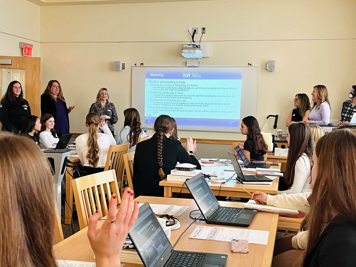 BlueMantisIT's tweet image. Our team is at Plymouth South High School for the exciting launch of our Digital Divas program! We are hosting a technology boot camp to contribute and educate these students, in hope of inspiring their journey. #LetsMeetTheFuture #DigitalDivas #TechBootCamp #WomeninTech