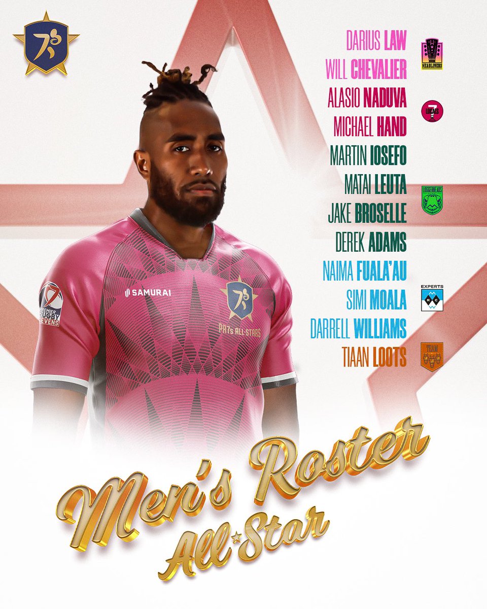 prsevens's tweet photo. The ultimate lineup 💪

Meet the Men’s @prsevens All-Star roster 🤝 Watch them take the pitch against @USARugby this Sunday.

#SevensNewHome https://t.co/w4sw2yO88t