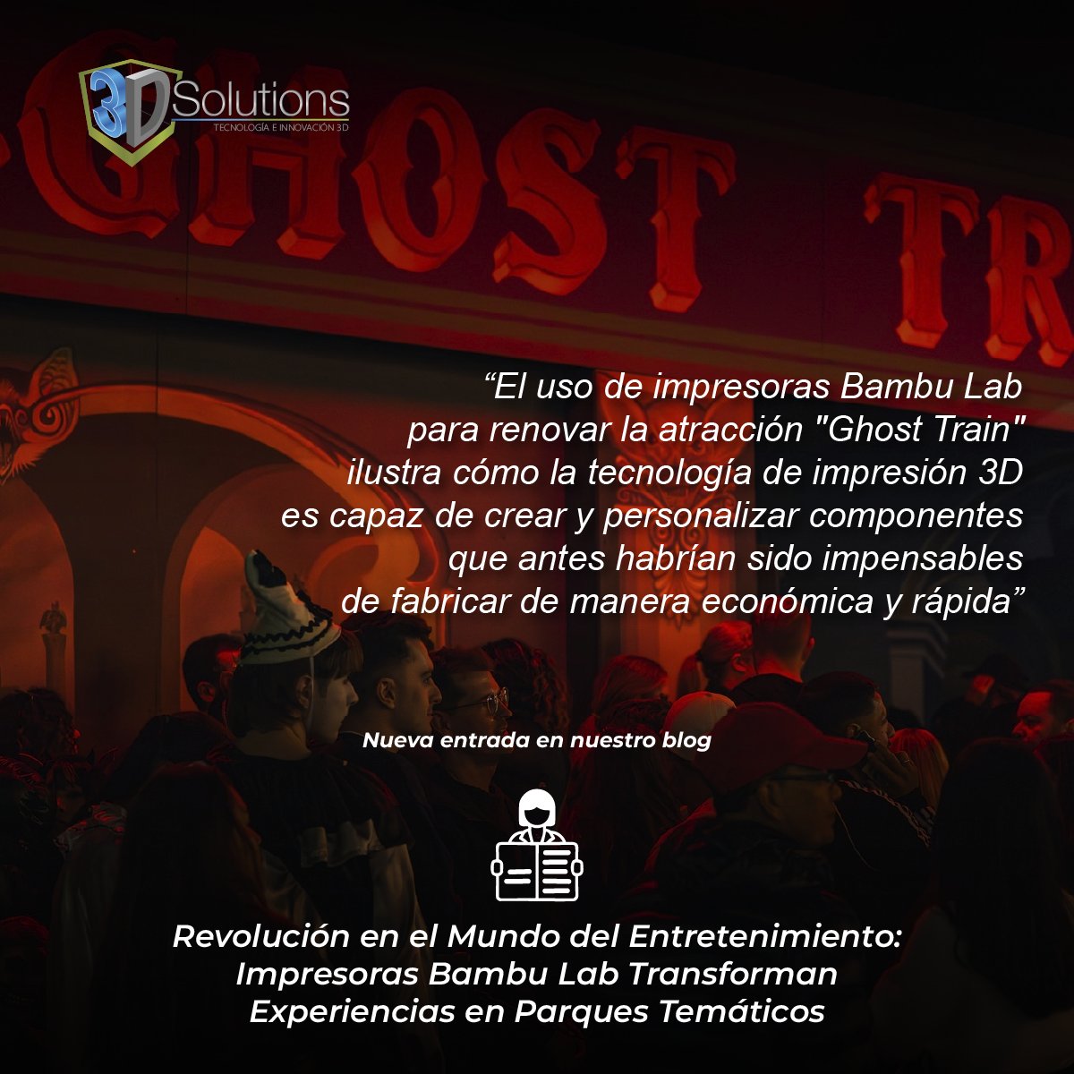 ¿Sabías que las impresoras Bambu Lab llevaron la atracción “Ghost Train” a otro nivel en Australia? 👻 En 3D Solutions, puedes acceder a esta tecnología para transformar tu industria. ¡Descubre más! #BambuLab #3DSolutions 3dsolutions.com.co/single-post/re…