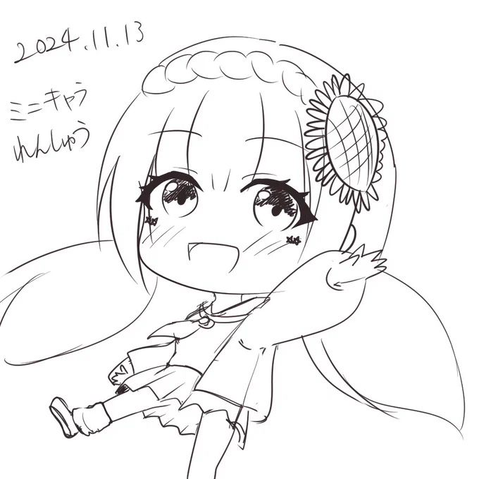 今日は今後の需要も鑑みてミニキャラ練習など… 