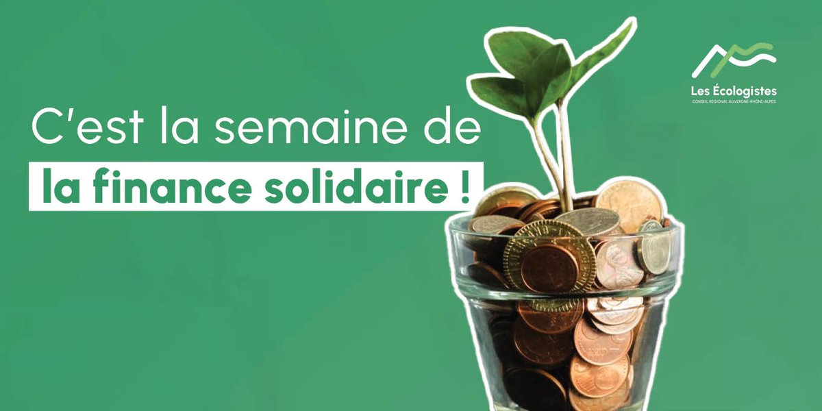 C'est la semaine de la finance solidaire ! En AuRA, nous avons la chance d'avoir des structures telles que les @CigalesAuRA, <a href="/Terredeliens/">Terre de Liens</a> , @VillagesV et tant d'autres. Merci à elles et vivement une région écologiste, pour soutenir réellement ses acteurs de l'ESS !