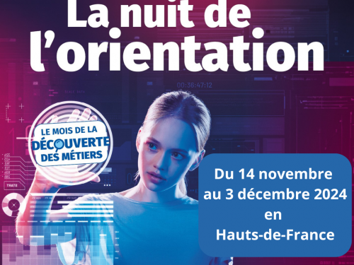hautsdefrance's tweet photo. 📚 Participez aux Nuits de l’Orientation en #hautsdefrance !

✔ Que vous soyez collégien, lycéen, étudiant ou en reconversion, venez explorer des métiers d'avenir et recevoir des conseils de pros passionnés.

➕ d'infos ➡ https://t.co/PeQFC0ZhFJ https://t.co/cWDAW2QKMY