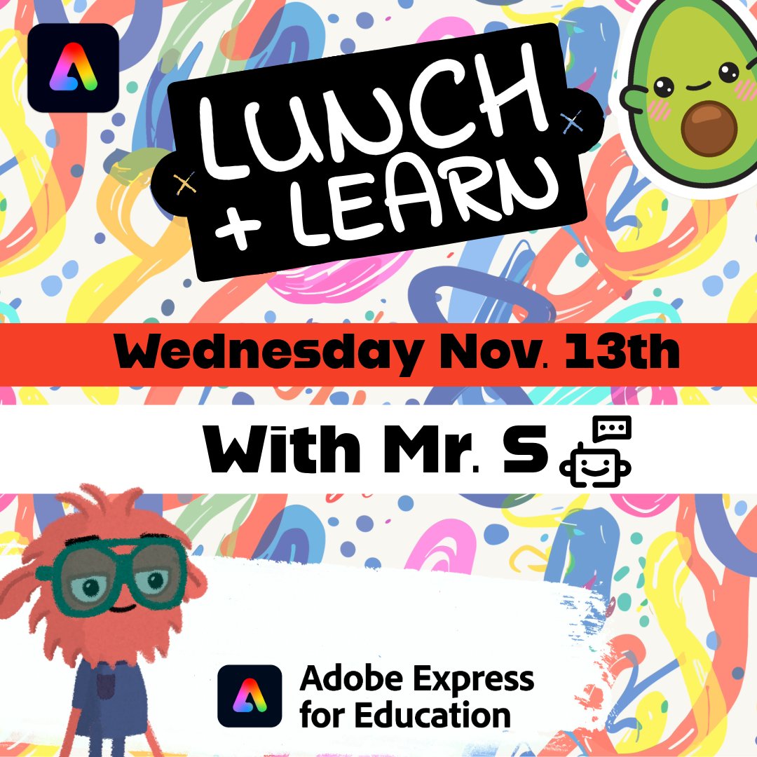 Eric Scattaretico (@scattteaches) on Twitter photo Excited to announce members of our PS 100X staff will be engaging in an Adobe Lunch + Learn today to explore creativity and AI! <a href="/AdobeForEdu/">Adobe For Education</a> #AdobeEduCreative #EdTech #STEM Excited to announce members of our PS 100X staff will be engaging in an Adobe Lunch + Learn today to explore creativity and AI! <a href="/AdobeForEdu/">Adobe For Education</a> #AdobeEduCreative #EdTech #STEM