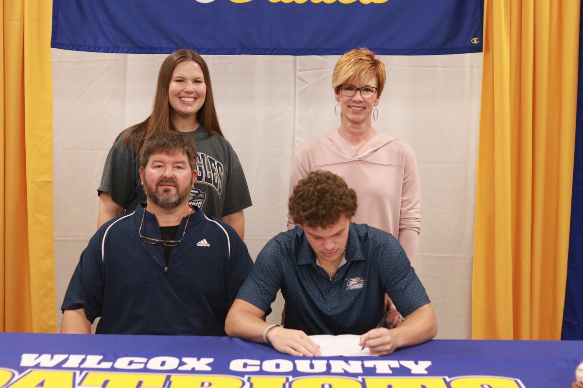 Wilcox Co. Jake Howell has signed to play baseball at Georgia Southern #signingday (photo by Zeke Best)