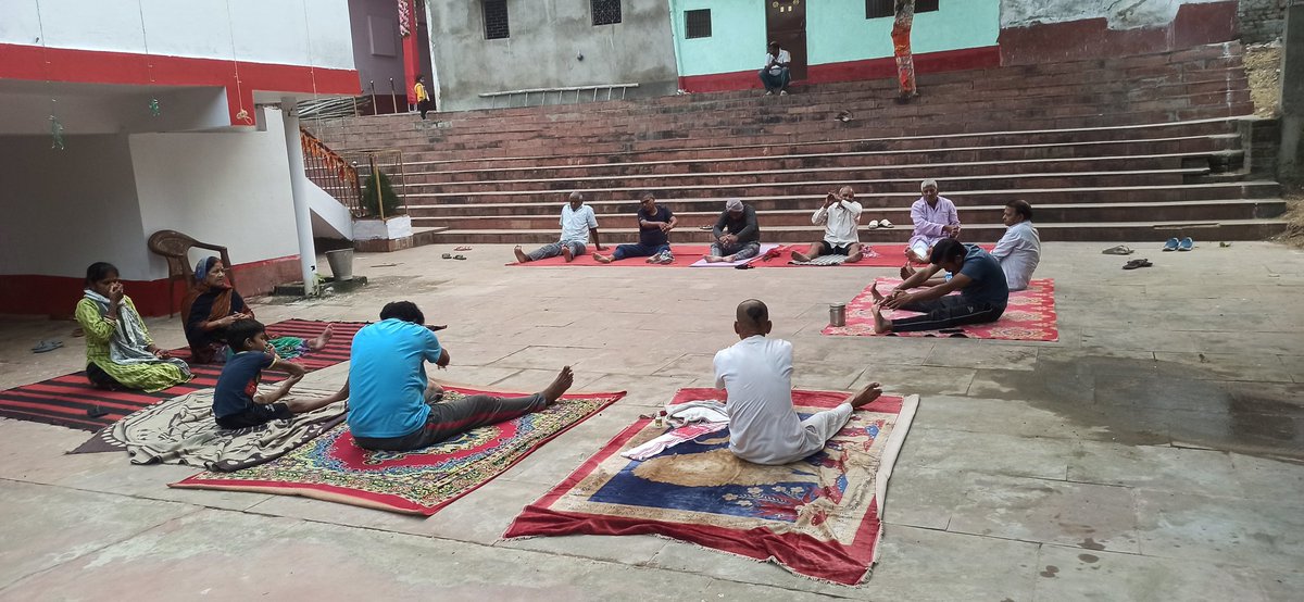 नियमित योग कक्षा सूर्य मंदिर दिनकर घाट जनकपुर मानपुर गया बिहार