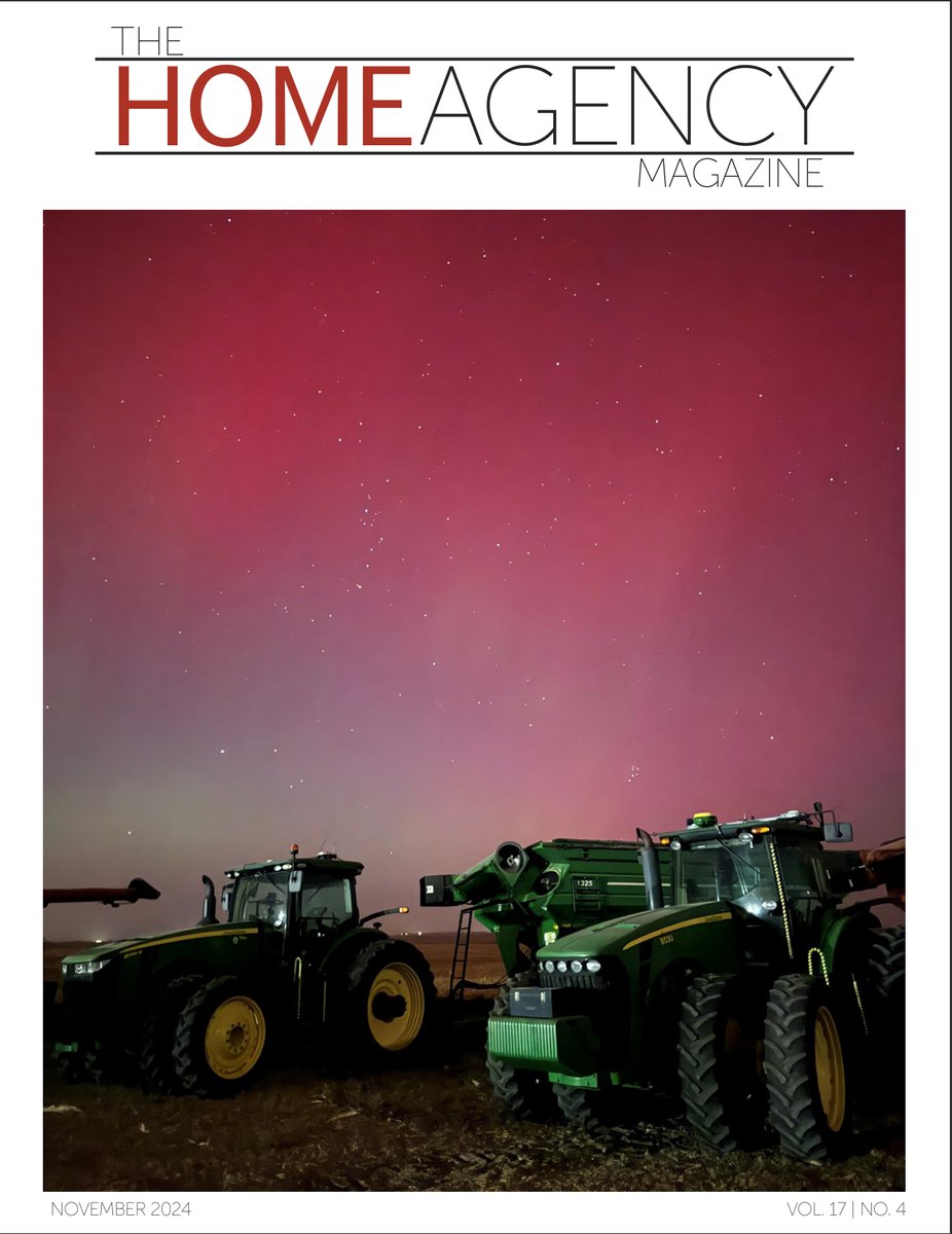 Our latest edition of The Home Agency's magazine is now out. Check out the link below to view online! Congrats to <a href="/LEAADFarms/">Cale Carlson</a> for a great front cover photo! 
thehomeagency.com/wp-content/upl…