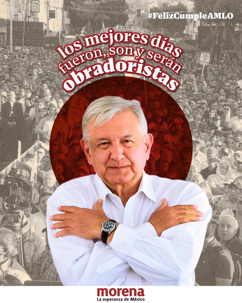 Con mucho cariño y respeto nunca se le olvida. #FelizCumpleAMLO