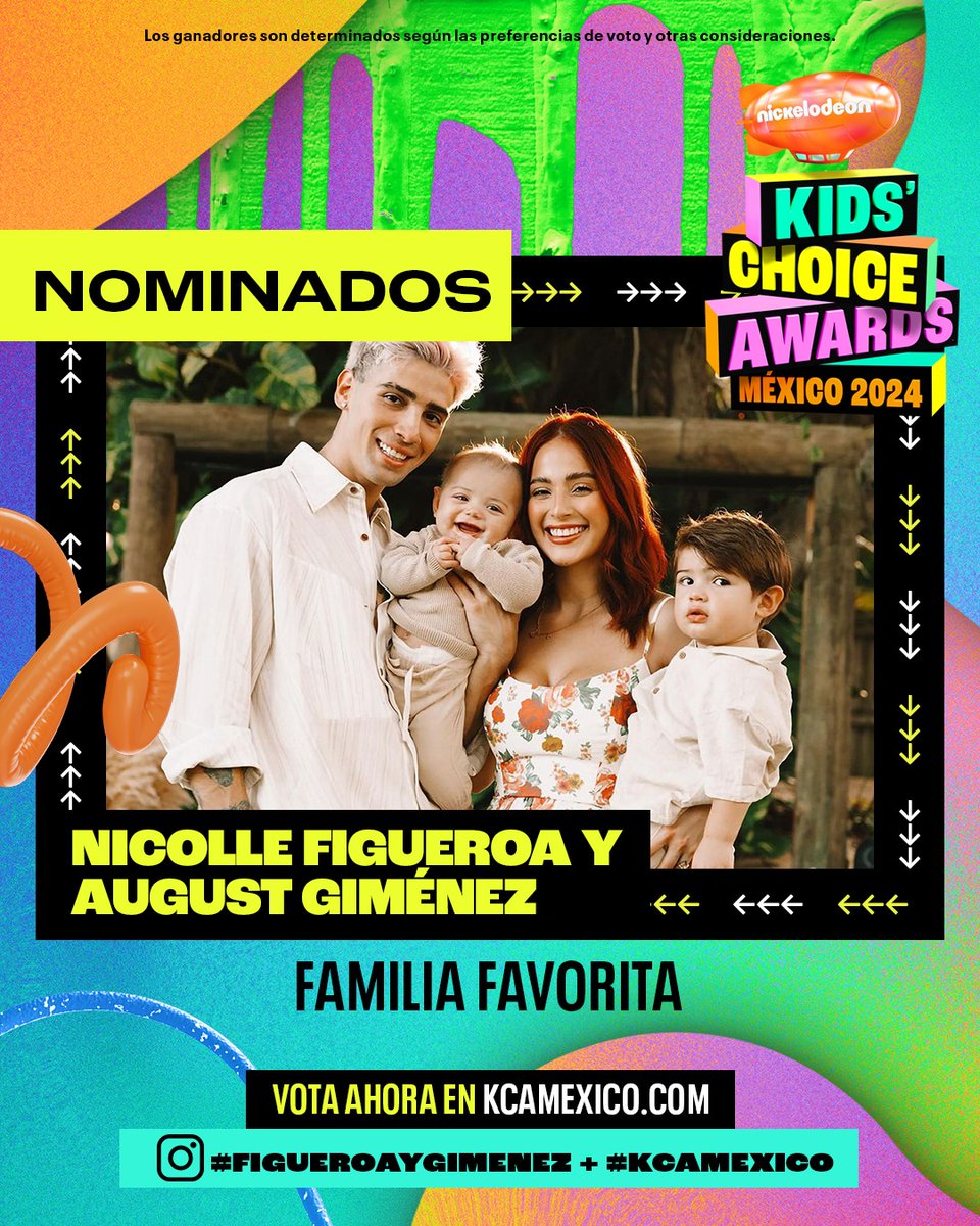Augusxagos's tweet photo. Estamos en los últimos días de votaciones, a votar por todos ladosss

Instagram: comentar con los hashtags
#FigueroayGimenez #KCAMEXICO 

https://t.co/ziwhFLW29I

Web: Votar en "Familia Favorita" y en las demás categorías para que valga el voto
https://t.co/6uUnEO5r5Q https://t.co/exVfP8WkJO