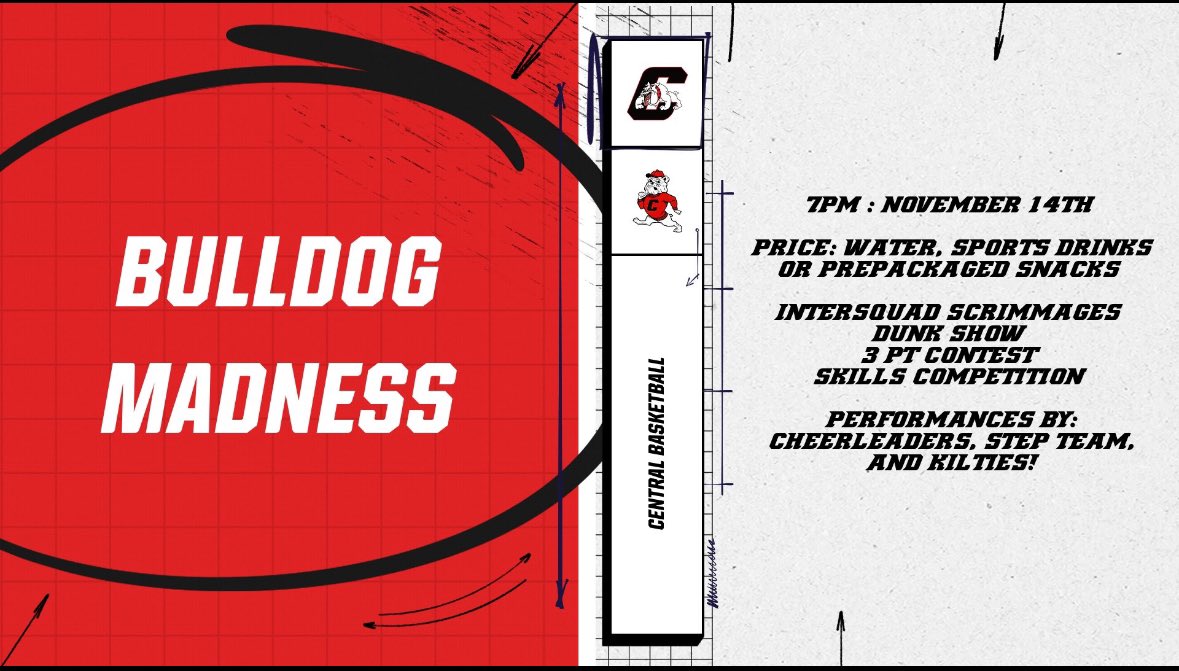 Come out and support your Boys and Girls Bulldog basketball programs Thursday from 7-9pm at Bulldog Madness! Supported by excited performances.