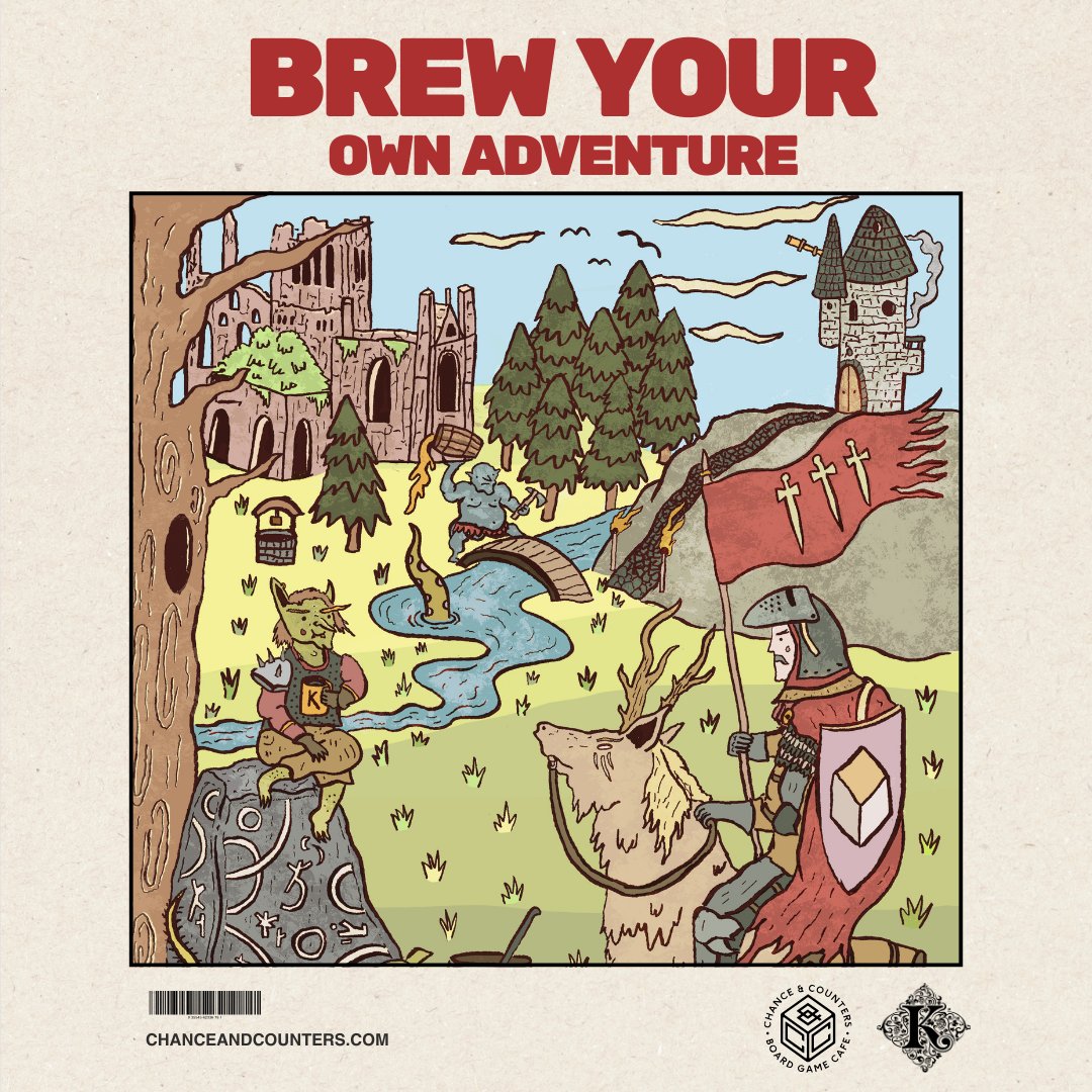 Kirkstall Brewery (@kirkstallbrew) on Twitter photo TREASURE OR TRAGEDY? The choice is yours at BREW YOUR OWN ADVENTURE on the 27th November at <a href="/ChanceCounters/">Chance & Counters</a>!
We've created a beer tasting event with a difference... are you brave enough to undertake the quest?
Link to the Leeds event below ⚔️🛡️
chanceandcounters.com/events/brew-yo… TREASURE OR TRAGEDY? The choice is yours at BREW YOUR OWN ADVENTURE on the 27th November at <a href="/ChanceCounters/">Chance & Counters</a>!
We've created a beer tasting event with a difference... are you brave enough to undertake the quest?
Link to the Leeds event below ⚔️🛡️
chanceandcounters.com/events/brew-yo…