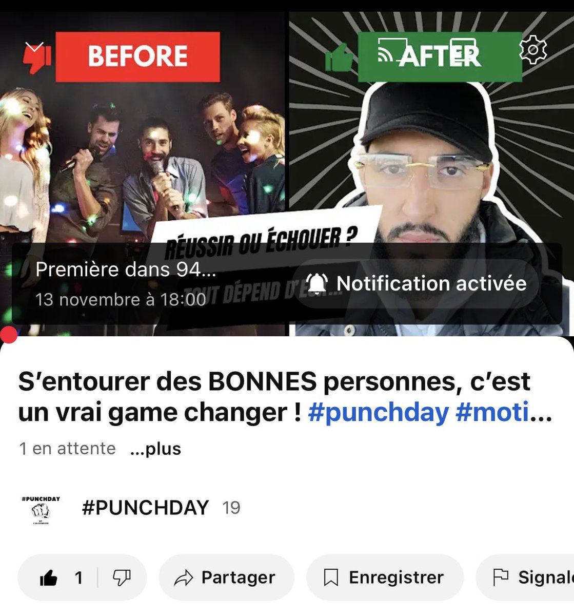 puunchday's tweet photo. Ce que PERSONNE ne te dit sur ton entourage⊠#punchday #mindset #friends
Ce soir 18h sur YouTube đ
https://t.co/X0kvdmJayf https://t.co/amWKSl02Q0