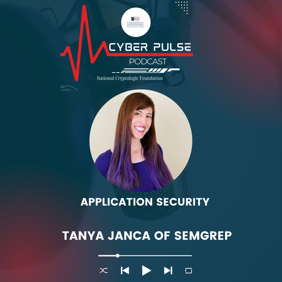 #CyberPulse Episode 3 drops tomorrow! This time, we’re joined by <a href="/shehackspurple/">Tanya Janca | Shehackspurple</a>.

In this episode, we dive into: 
🔒 The importance of Application Security
💻 How to keep #hackers from exploiting your software 📚 Developing secure #coding skills

Tune in: open.spotify.com/show/3DLb6gbIB…