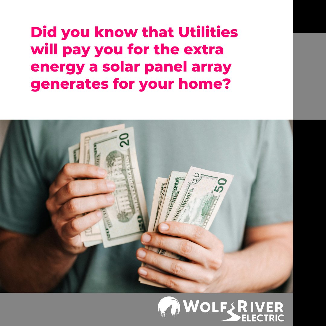 WolfRiverSolar's tweet image. Want to save on energy bills? 💰 Solar with Wolf River Electric can help you cut costs and power your home efficiently. Visit wolfriverelectric.com to learn how going solar can save you money! ⚡ #GoSolar #WolfRiverElectric #EnergySavings #CleanEnergy