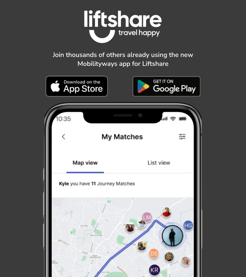 ✨ Join thousands of others using the NEW Mobilityways app for Liftshare.

📣 Message and request to share on the go
🚘 Effortlessly find sustainable &amp; cost-saving journeys anywhere, anytime.

Begin your journey: mobilityways.com/app-download

#liftsharing #MobileApp #carpooling