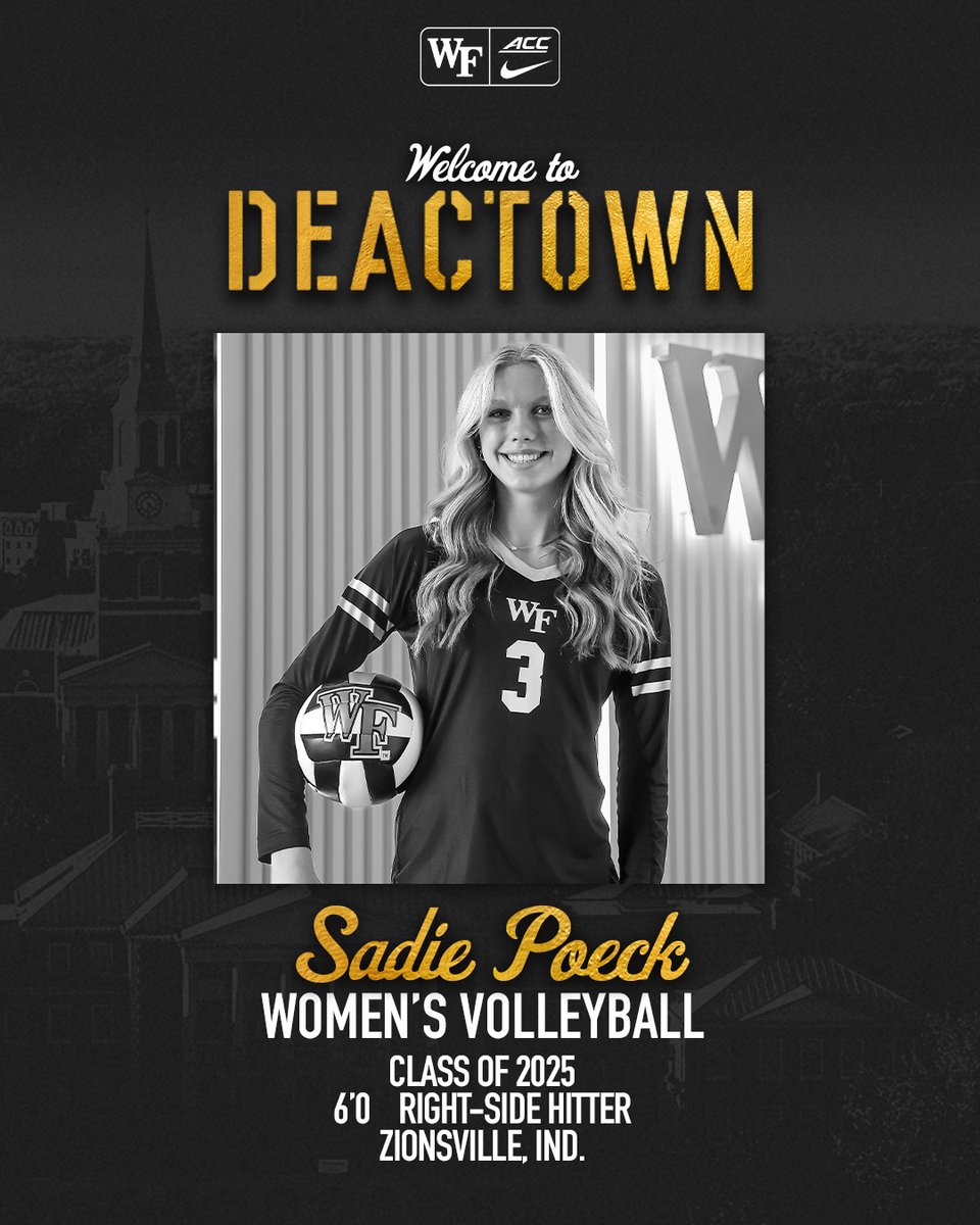 Hailing from the Midwest ~
𝗪𝗲𝗹𝗰𝗼𝗺𝗲 𝘁𝗼 𝗪𝗮𝗸𝗲, <a href="/sadiepoeck/">Sadie Poeck</a> 💛

 #GoDeacs 🎩