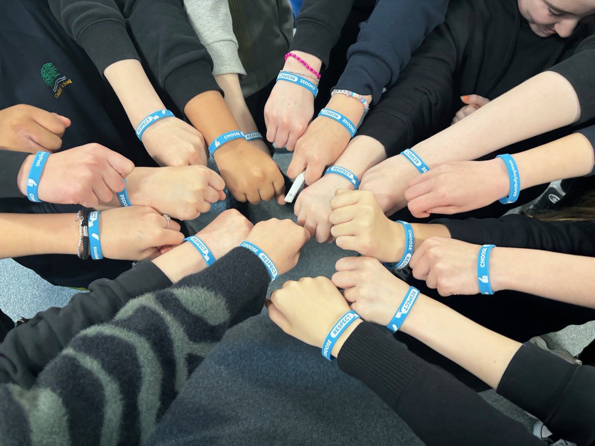 This week is Anti-Bullying Week. Pupils have been discussing bullying in PSE this week &amp; the importance of respecting one another 🙌