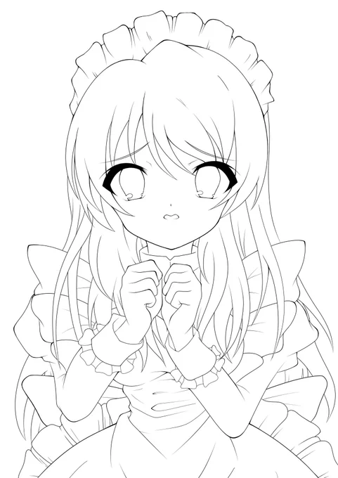 みくるちゃん線画 