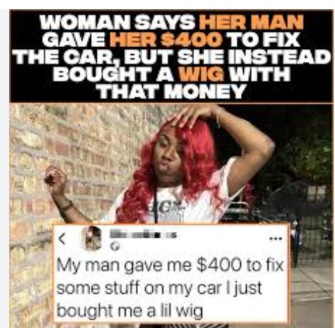 Regina51850721's tweet image. Now She Window Shopping I Have Clothes With Tags On It The Things That #WCW Do  #ICanLook Don't Forget The Glue Wig Cap #EdgeUp #We Good It's Only #Comedy 💇‍♀️